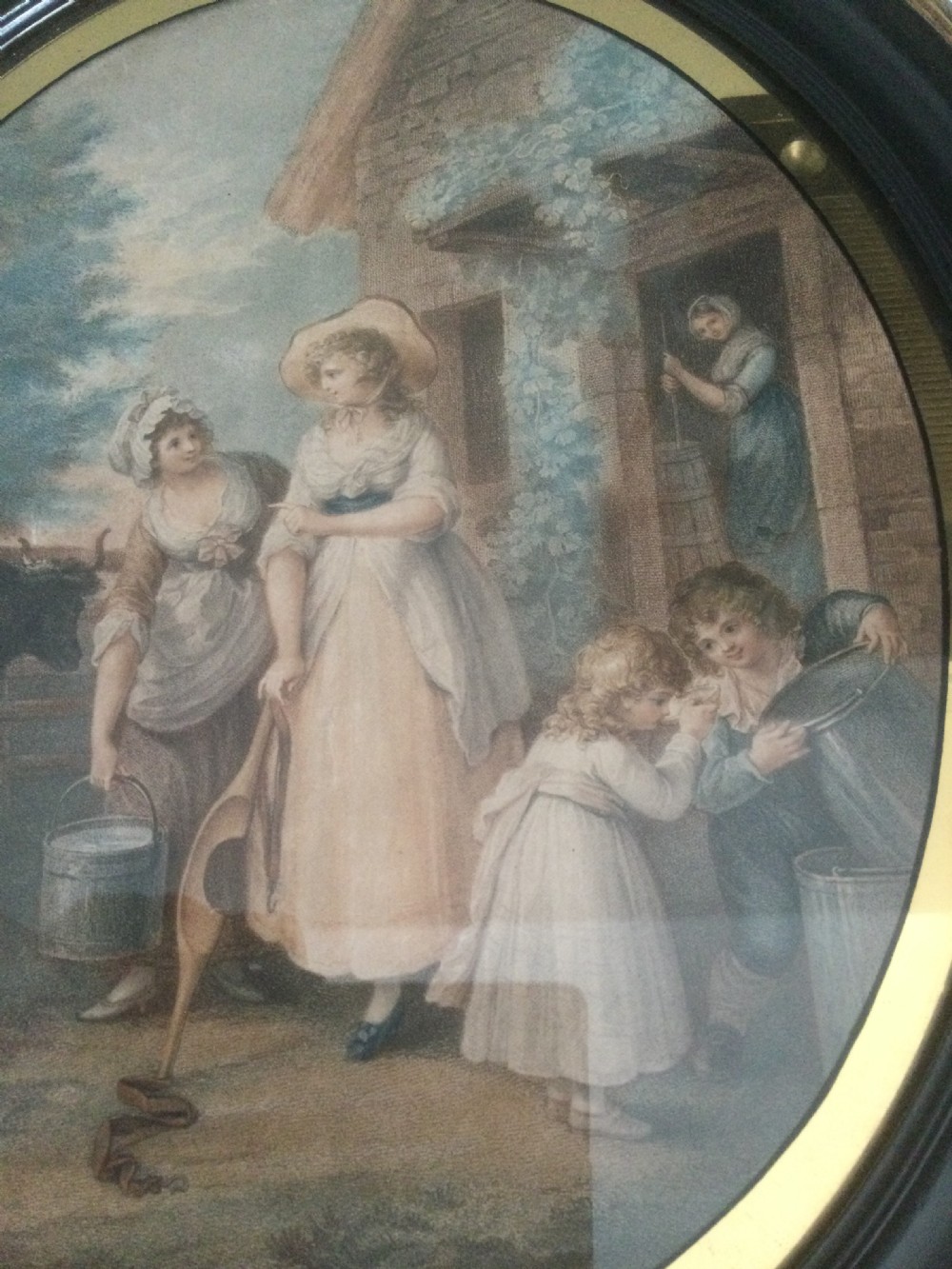 Late 18thc stipple engraving Morning c1790 View IV