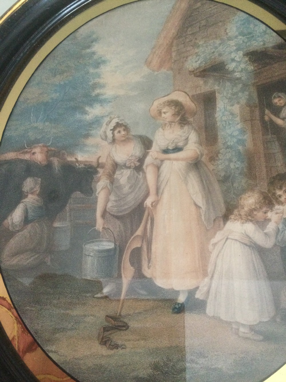 Late 18thc stipple engraving Morning c1790 View V