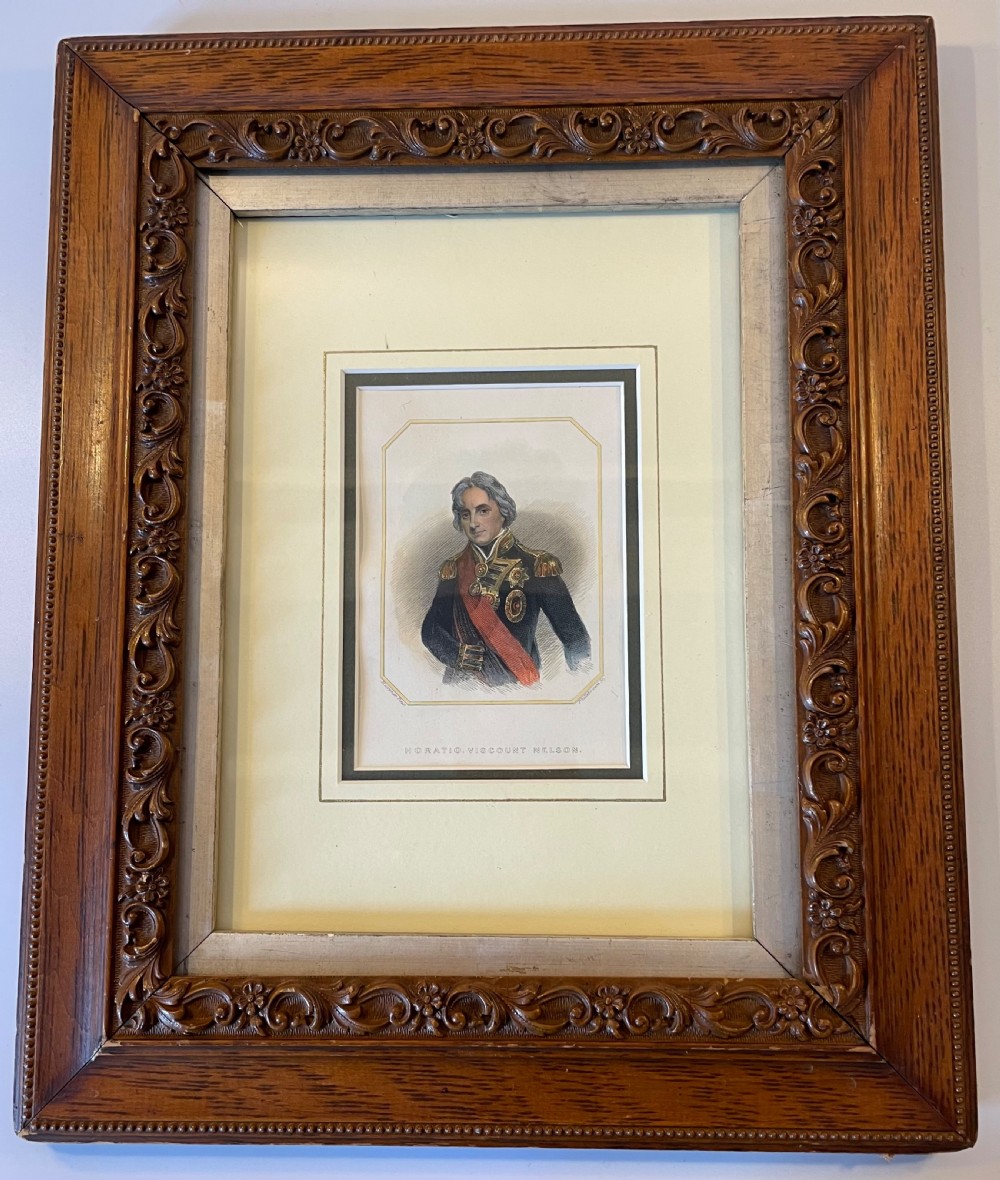 Early 19thc engraving of Lord Nelson c1836