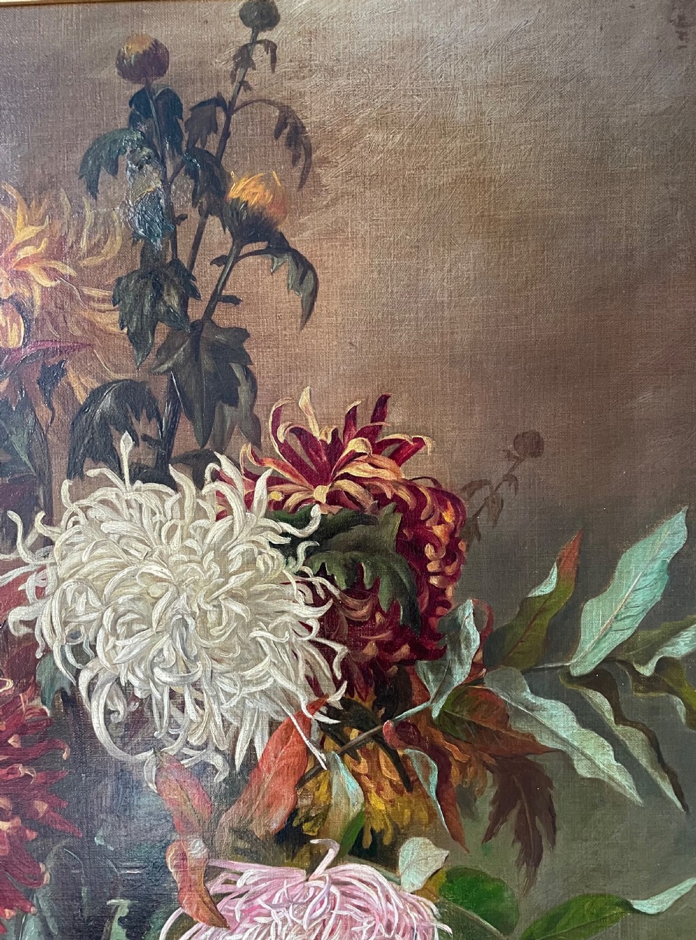 Late 19c oil on canvas by Rochie T Jones View IV