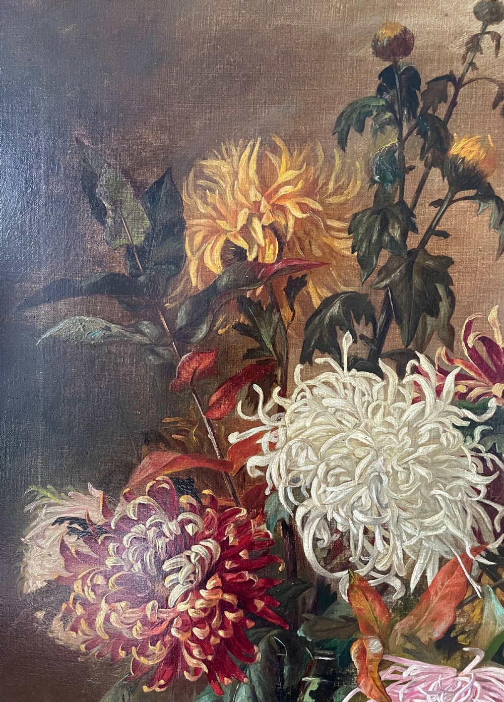 Late 19c oil on canvas by Rochie T Jones View V