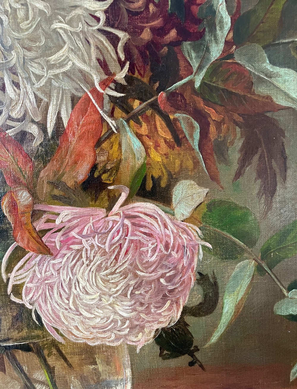 Late 19c oil on canvas by Rochie T Jones View VIII