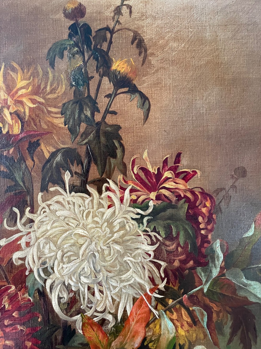 Late 19c oil on canvas by Rochie T Jones View XI