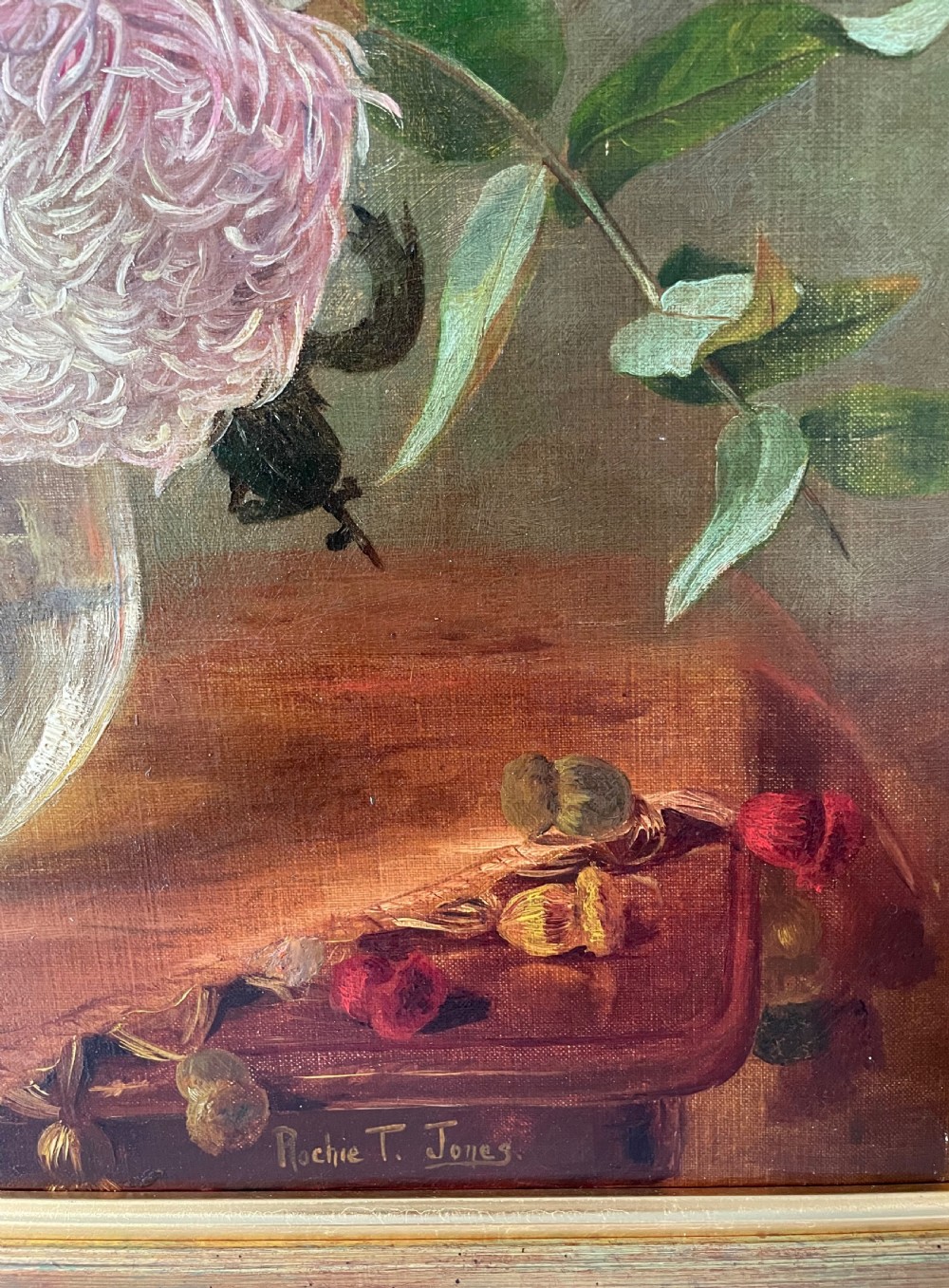 Late 19c oil on canvas by Rochie T Jones View XIII