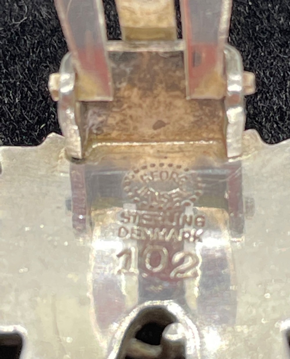 Georg Jensen silver earclips Arno Malinowski  c1960 View VI