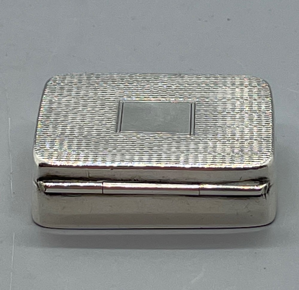 Geo V silver pill box Birmingham 1936 S BLANCKENSEE View III