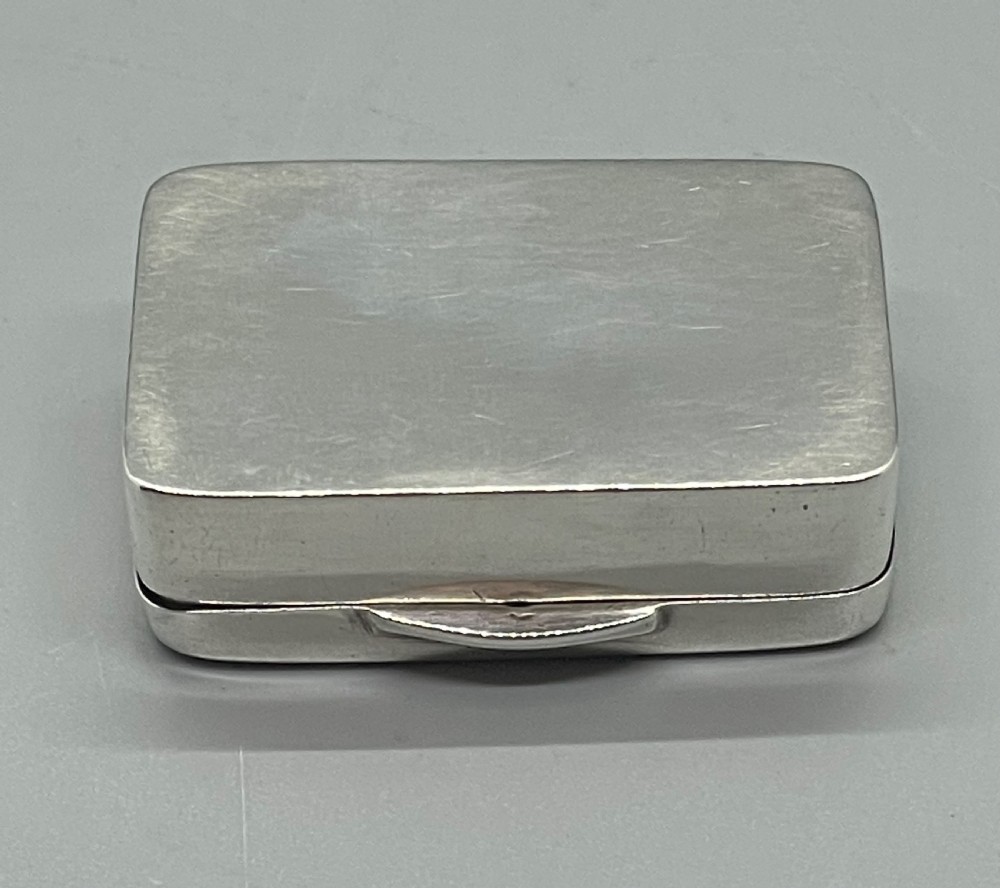 Geo V silver pill box Birmingham 1936 S BLANCKENSEE View IV