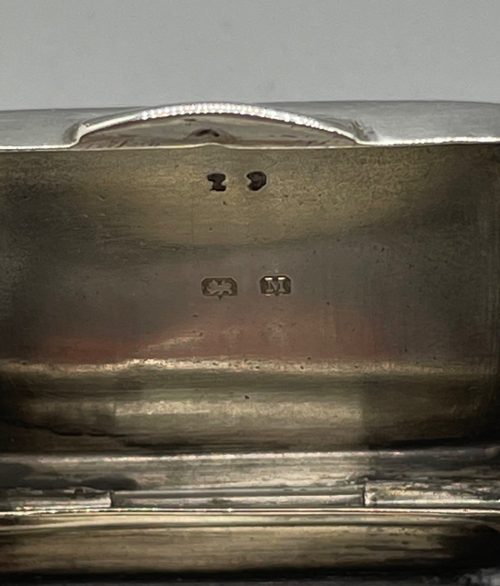 Geo V silver pill box Birmingham 1936 S BLANCKENSEE View VIII