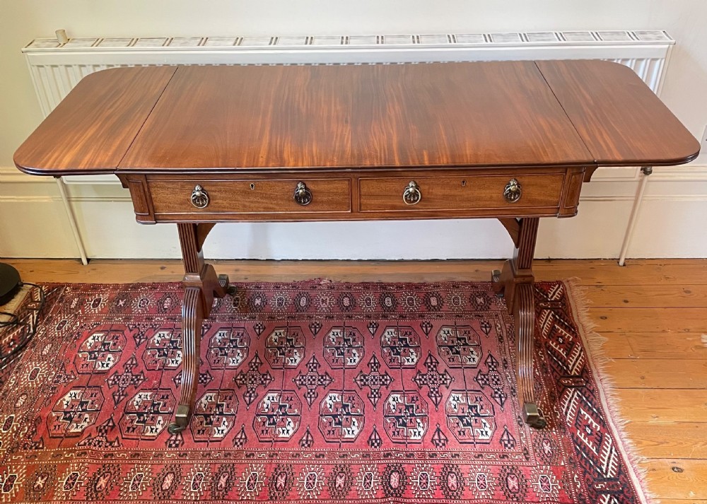 Early 19thc Regency mahogany sofa table c1820 View II