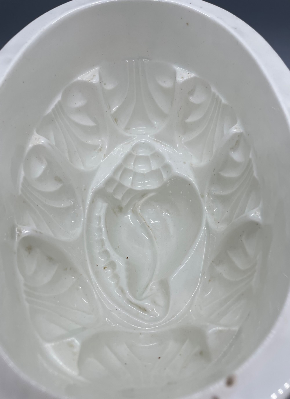 Victorian earthenware jelly mould c1880 View IV