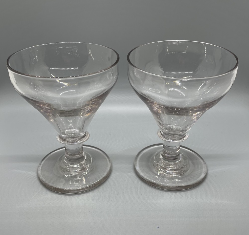 Near pair Georgian rummers c1800