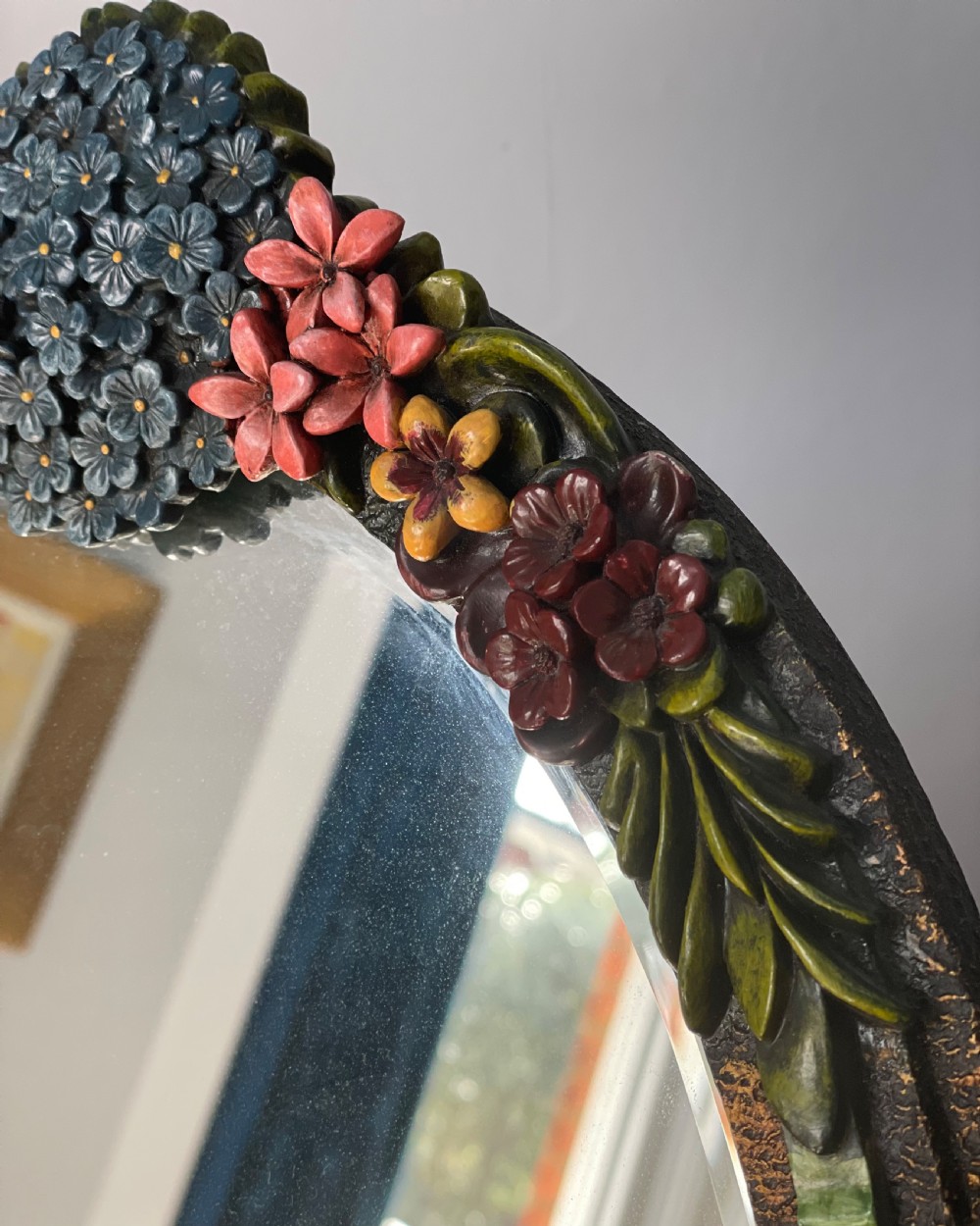 Deco era Barbola table mirror c1930 View VIII