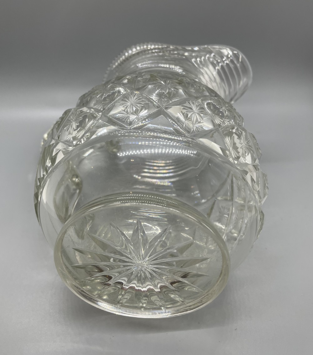 Regency cut lead crystal jug c1820 View IV