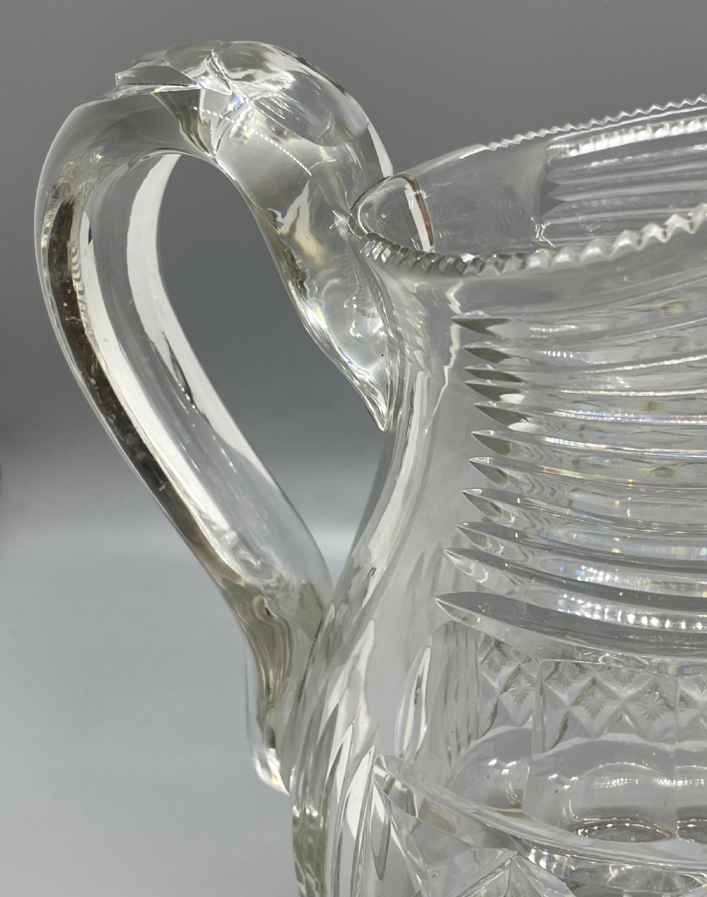 Regency cut lead crystal jug c1820 View VIII