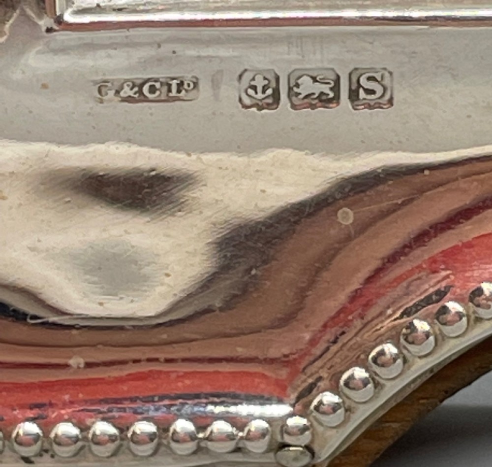 Geo V silver photo frame Birmingham 1917 G & C Ltd View VII