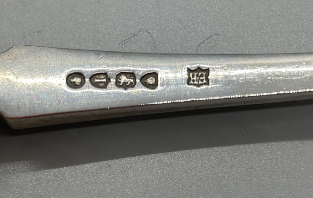 Victorian silver Stilton spoon London 1884 View VI