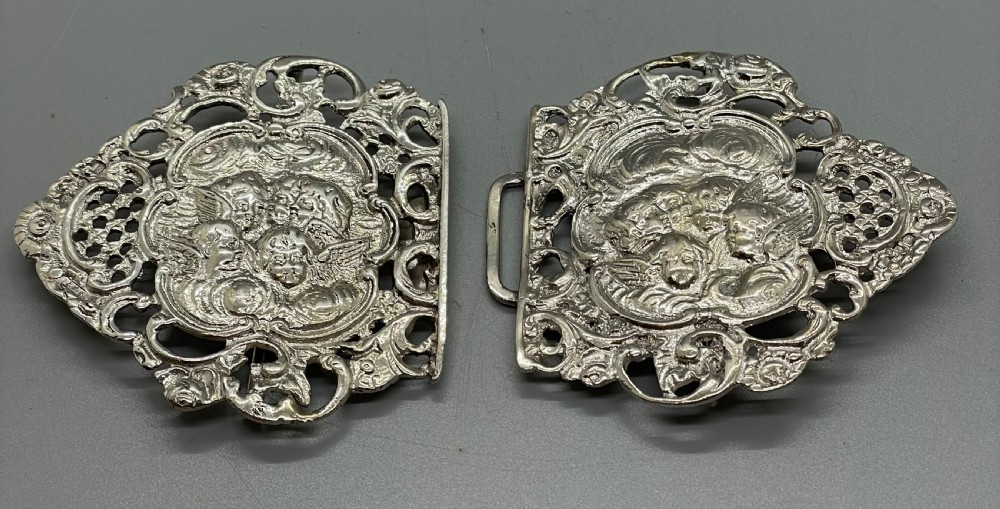 Victorian silver nurses belt buckle Birmingham 1898 CORNELIUS SAUNDERS & FRANK SHEPHERD View IV