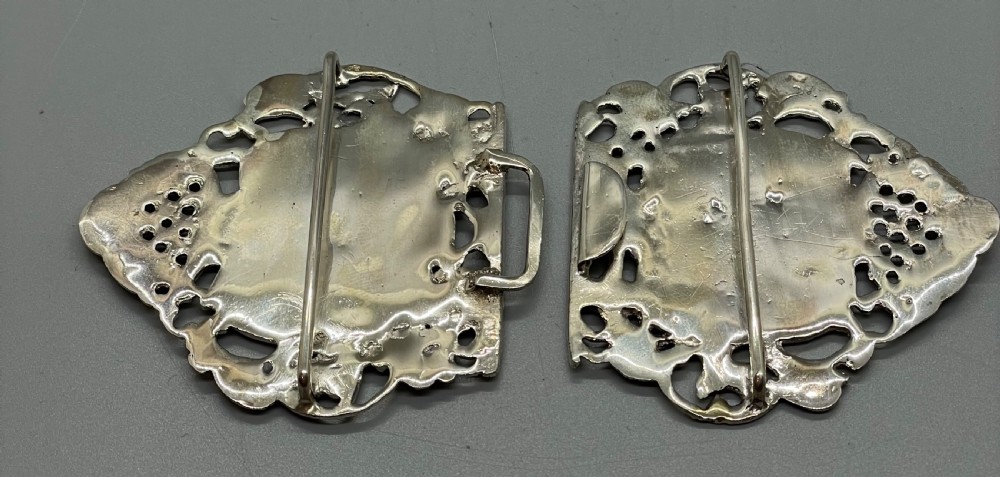 Victorian silver nurses belt buckle Birmingham 1898 CORNELIUS SAUNDERS & FRANK SHEPHERD View V