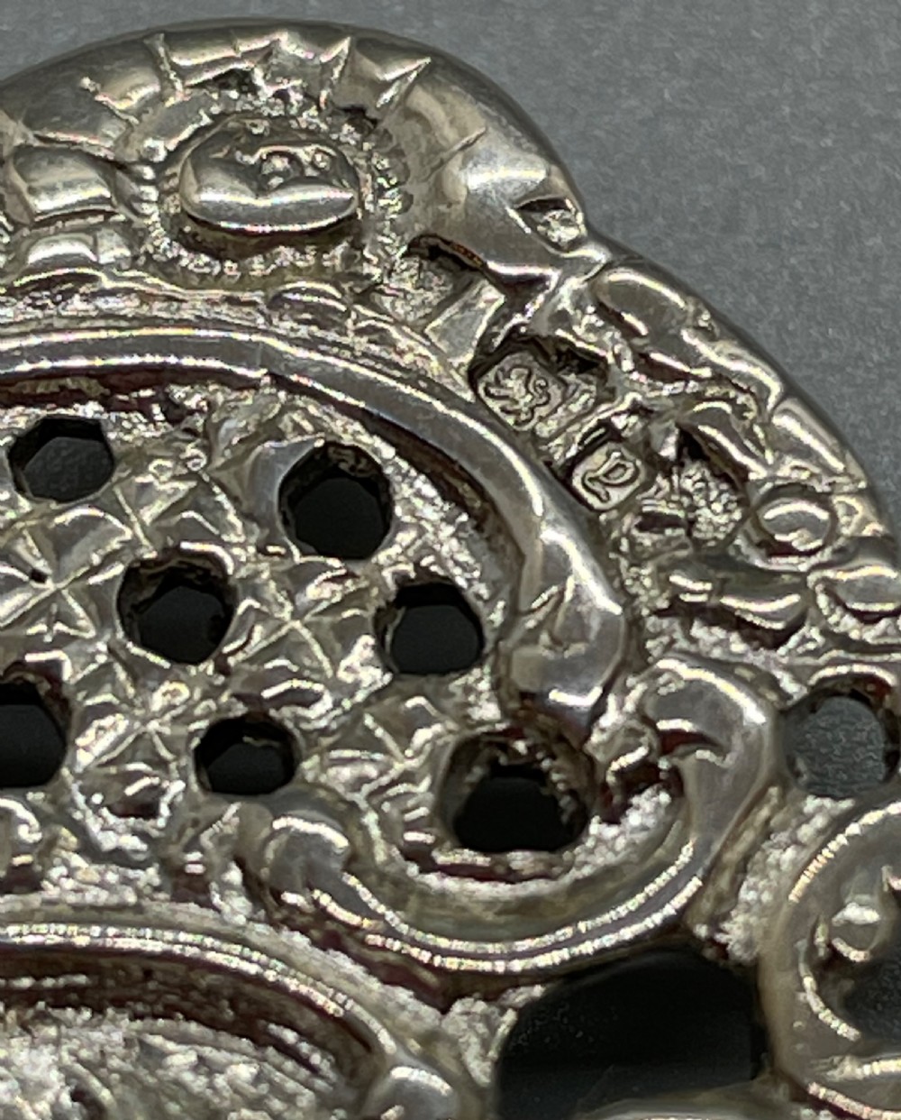 Victorian silver nurses belt buckle Birmingham 1898 CORNELIUS SAUNDERS & FRANK SHEPHERD View VIII