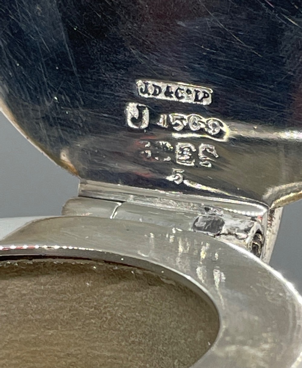 Late Victorian silver plated cut glass claret jug c1890 View VIII
