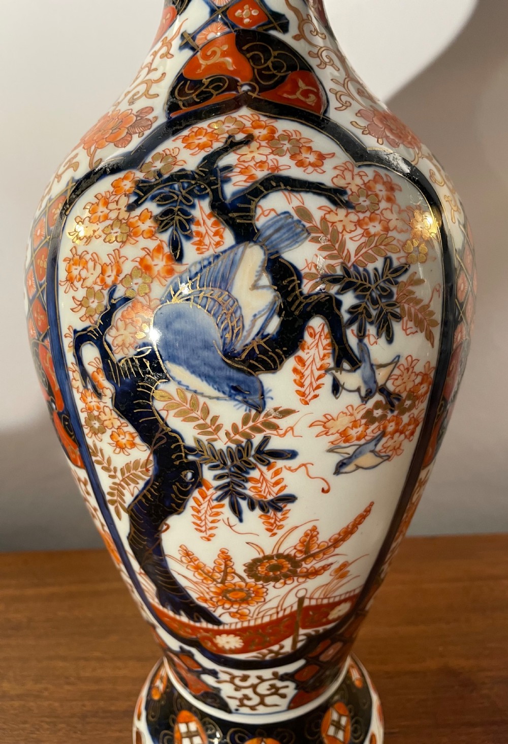 Quality late19thc Imari bulbous vase c1880 View VIII
