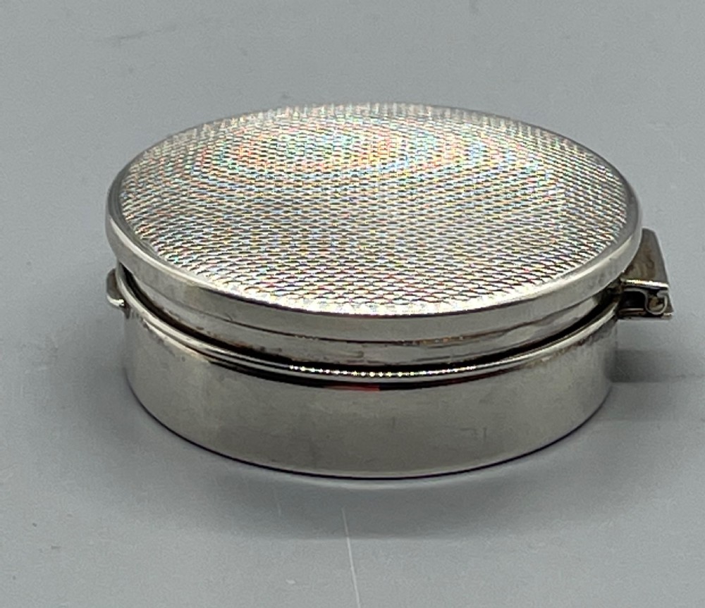 Deco era silver pill box Birmingham 1934 View II
