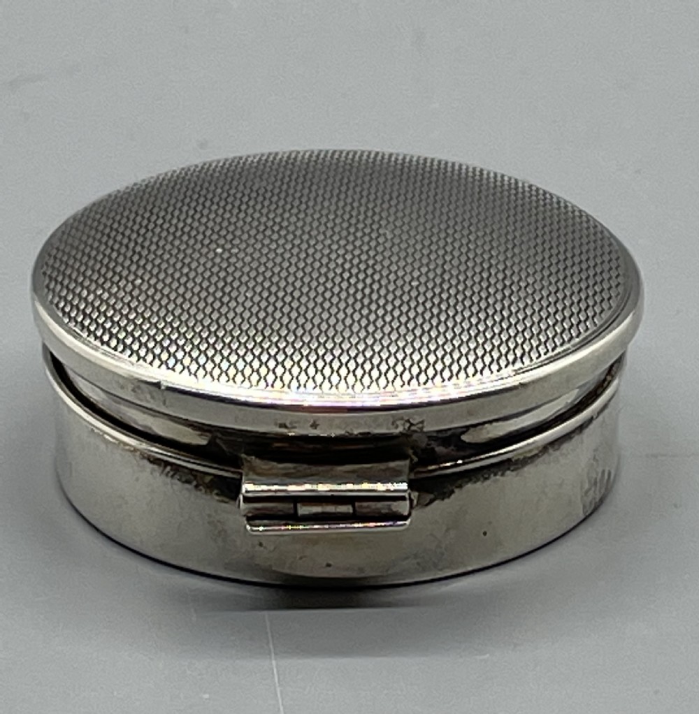 Deco era silver pill box Birmingham 1934 View III