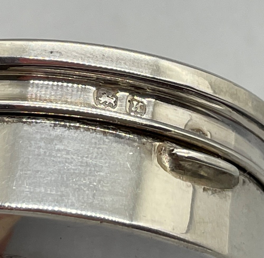 Deco era silver pill box Birmingham 1934 View IV
