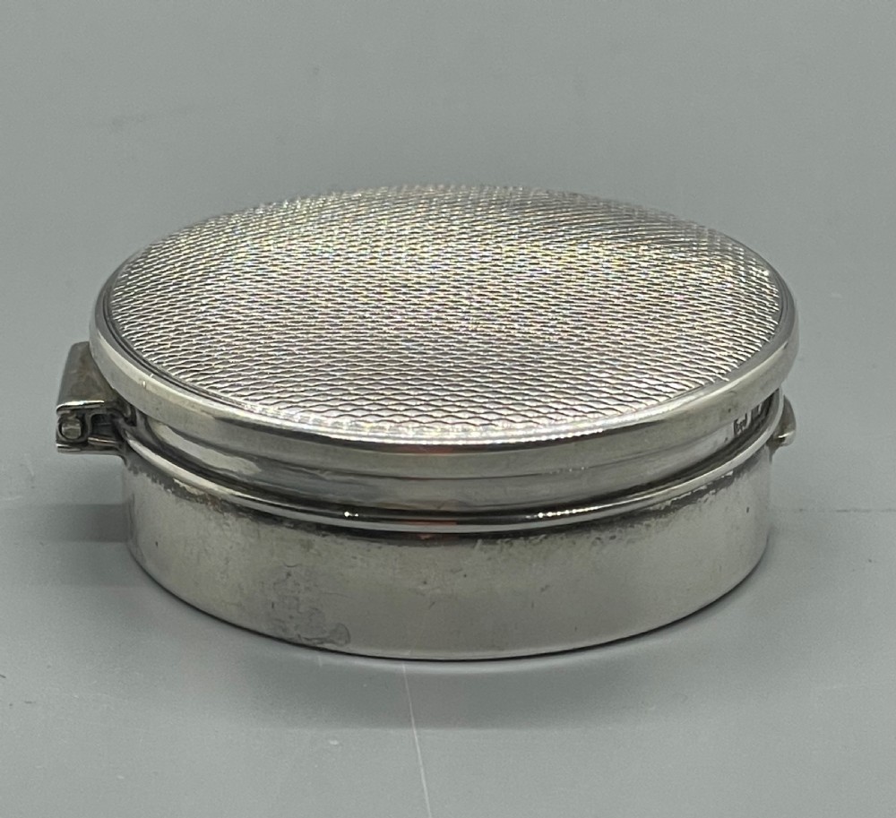Deco era silver pill box Birmingham 1934 View VI