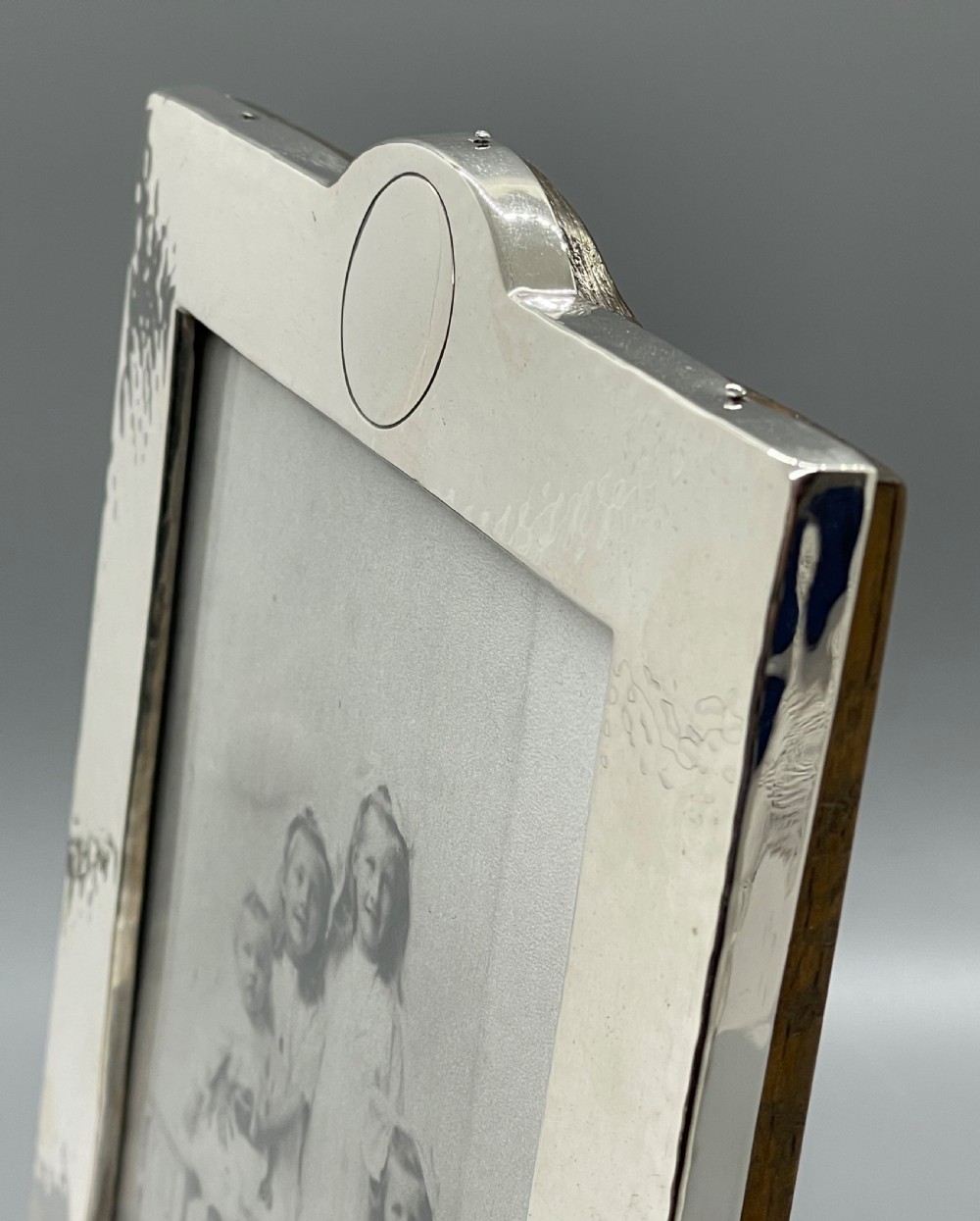 Edwardian silver photo frame Birmingham 1901 View VII