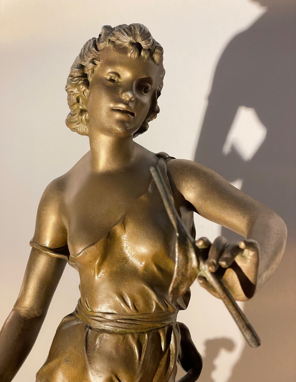Late 19thc French spelter sculpture by Julien Causse (1869-1914) View X