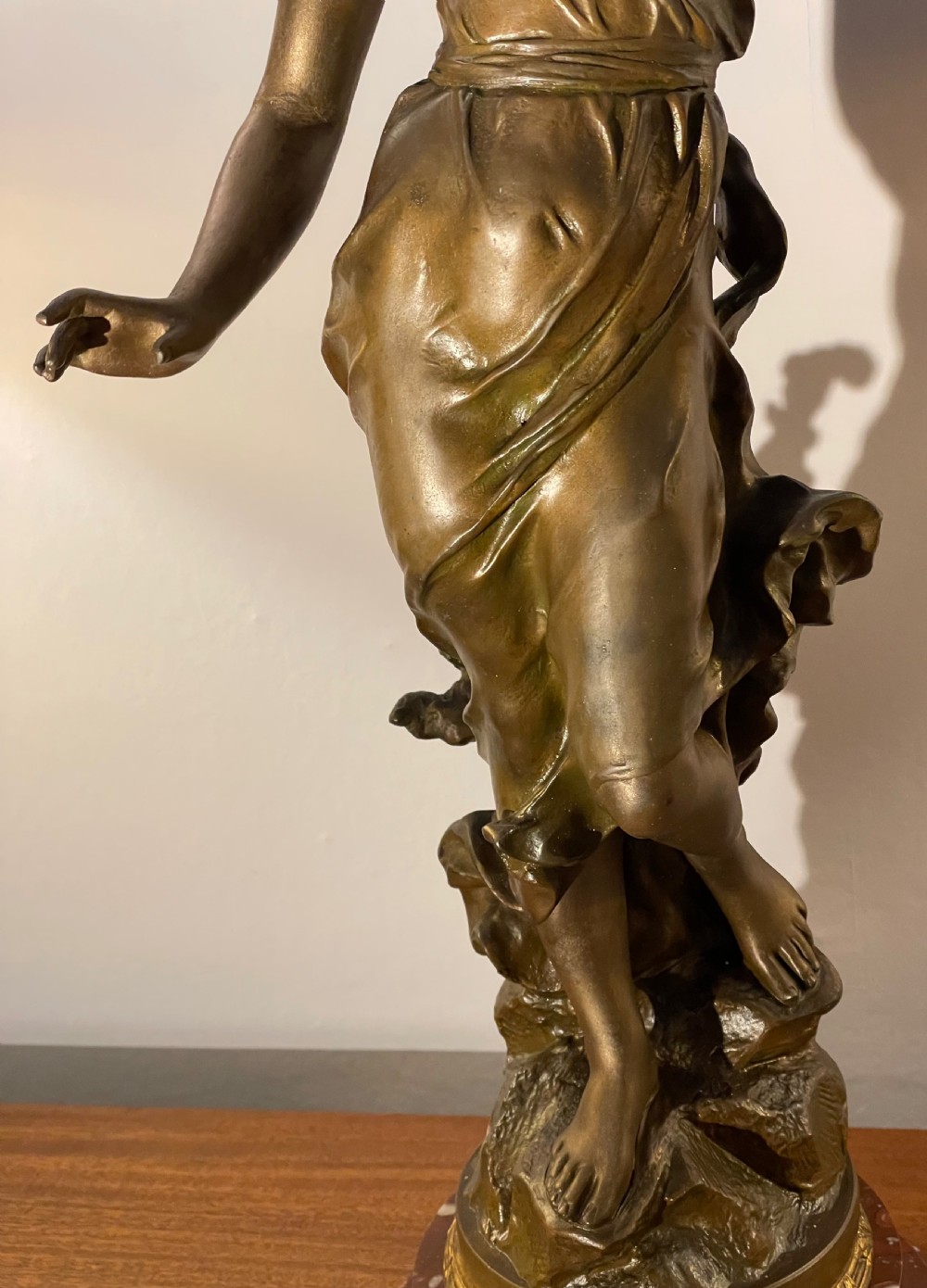 Late 19thc French spelter sculpture by Julien Causse (1869-1914) View XI