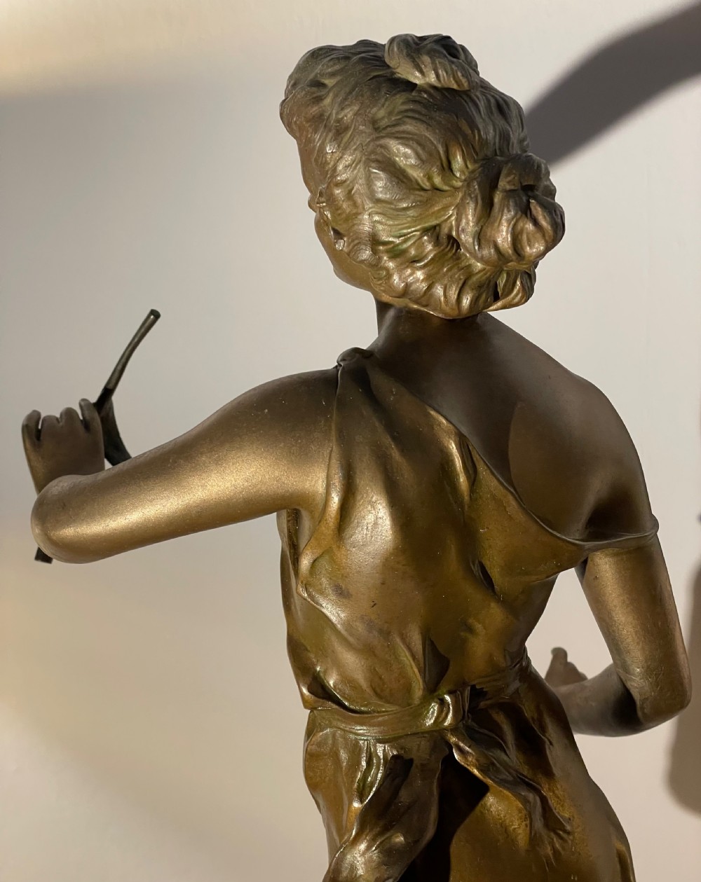 Late 19thc French spelter sculpture by Julien Causse (1869-1914) View XV