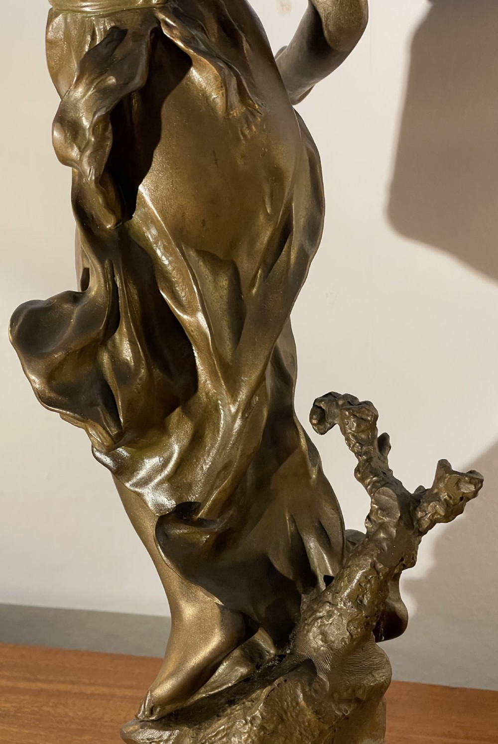 Late 19thc French spelter sculpture by Julien Causse (1869-1914) View XVI