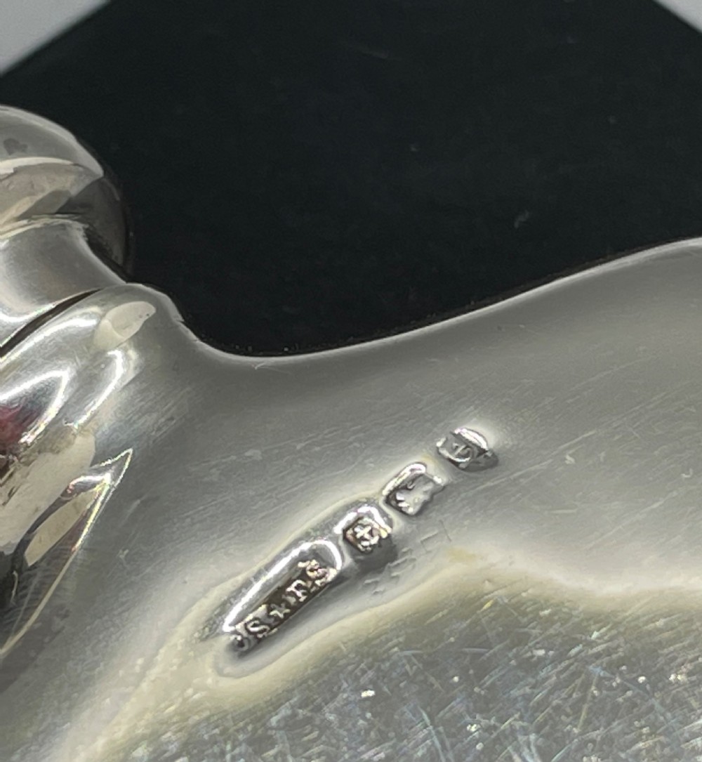 Edwardian silver lady’s spirit flask Birmingham 1904 SAUNDERS & SHEPHERD View VII