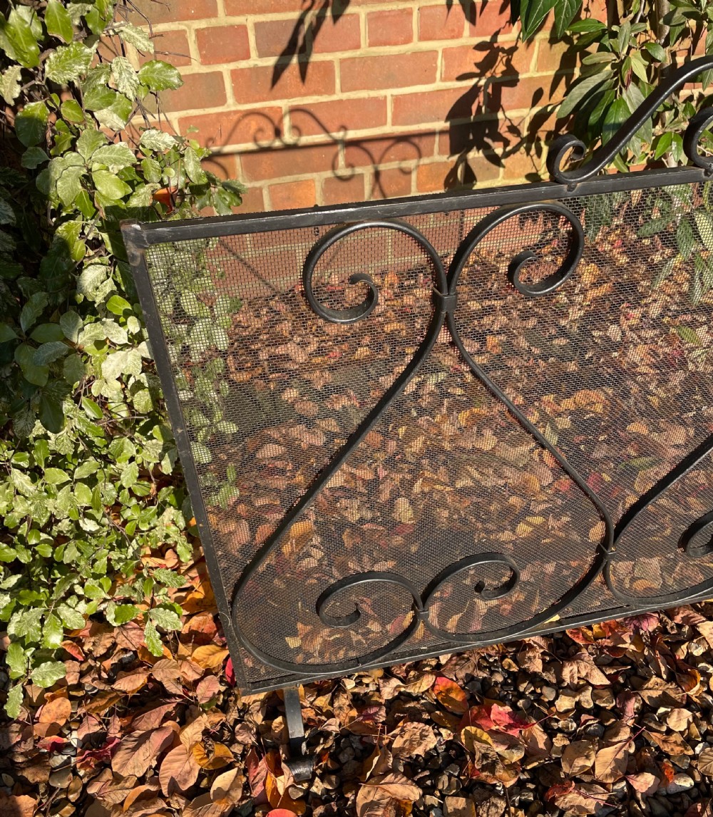 Country house cast iron fire guard c1930 View II