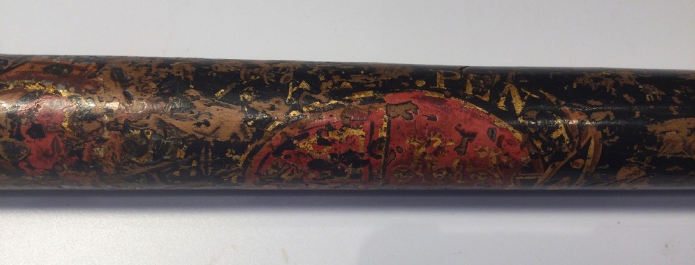 Early Victorian painted truncheon c1840 View V