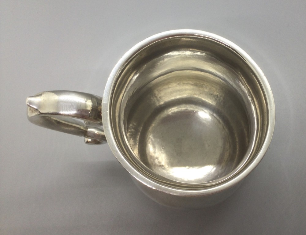 Victorian silver half pint tankard London 1897 View VII