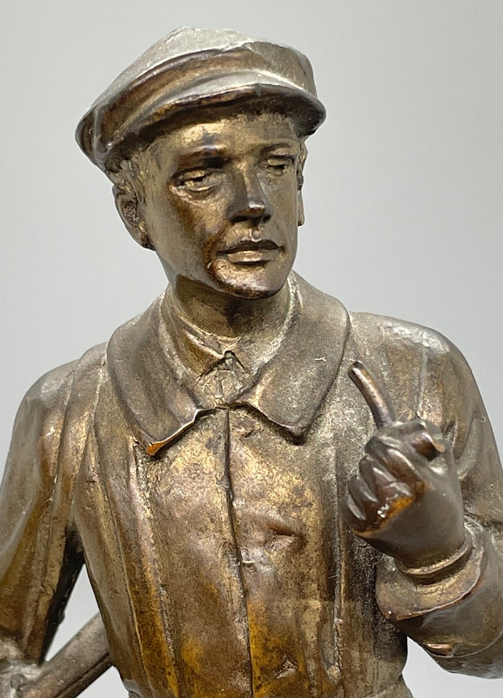 Late 19thc French spelter figure of a hunstman c1900 View VIII