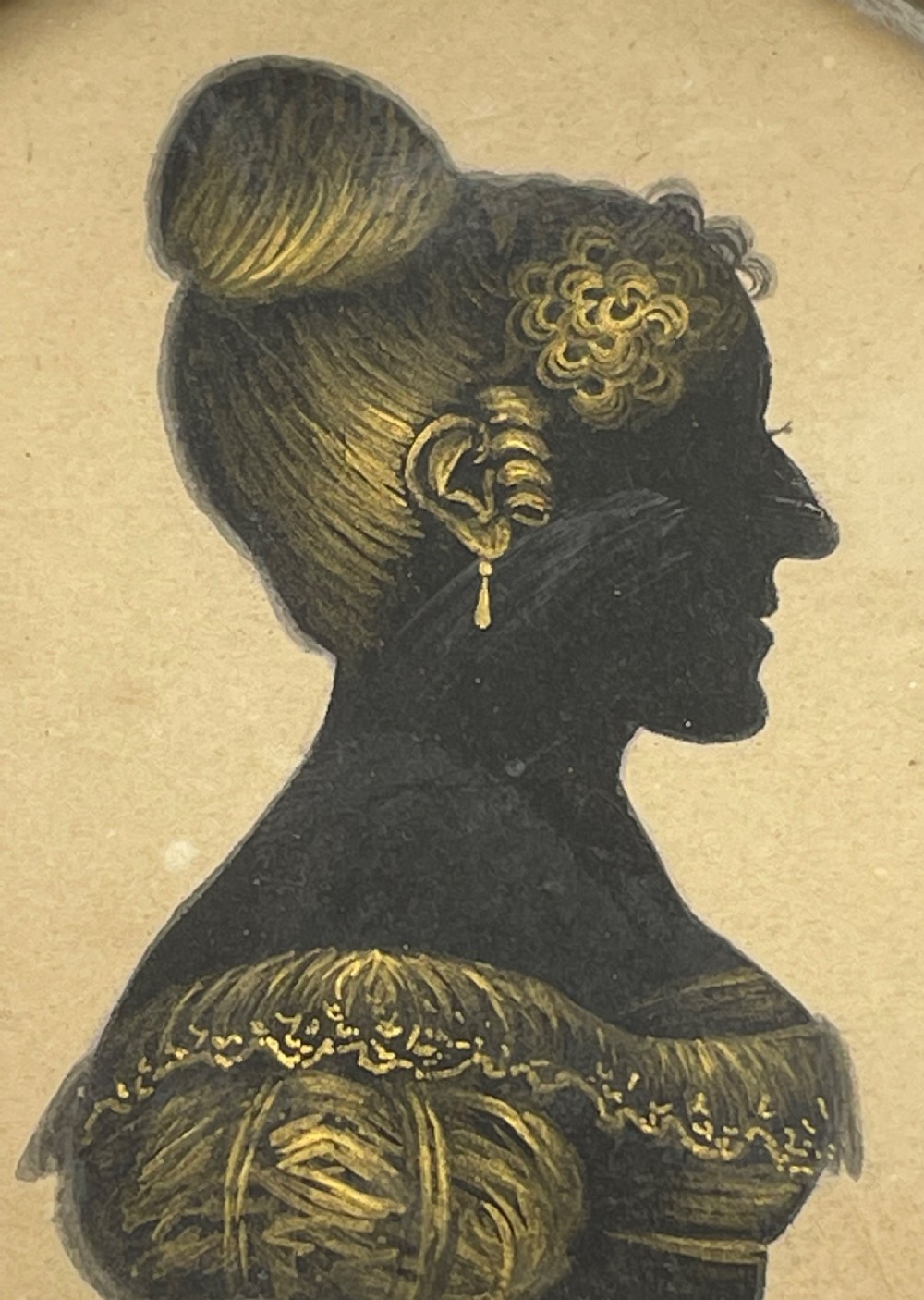 Regency silhouette of a lady c1820 View IV