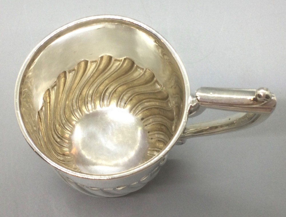 Victorian silver christening mug tankard Sheffield 1896 View VII