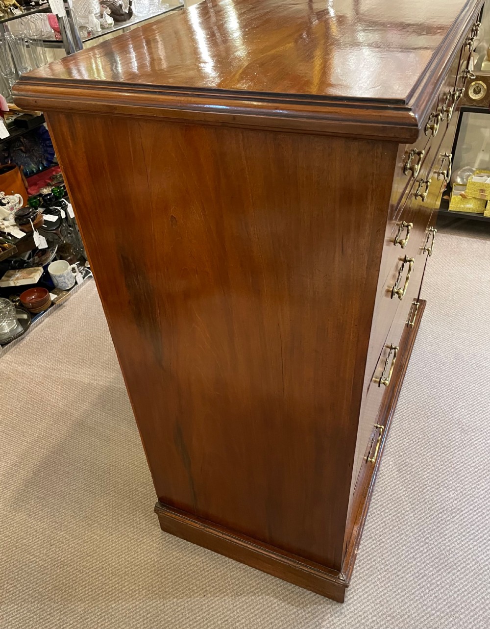 Mid Victorian mahogany chest of drawers c1870 View III
