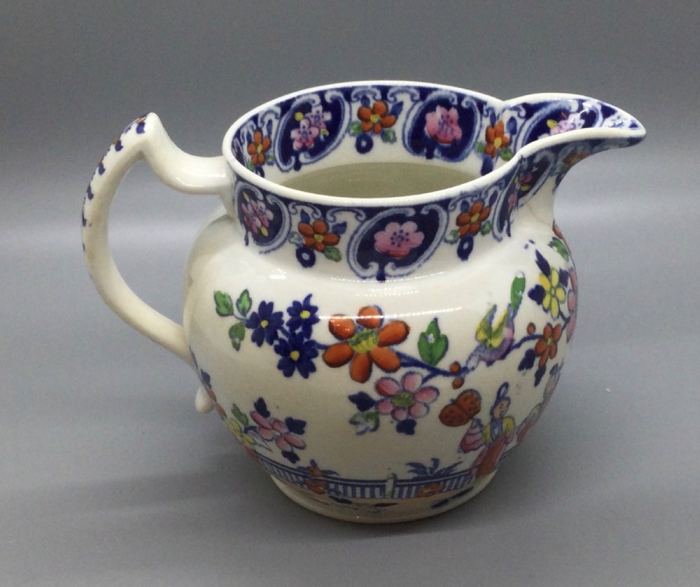 Early 19thC Staffs pottery jug by Rathbone 1822 View III