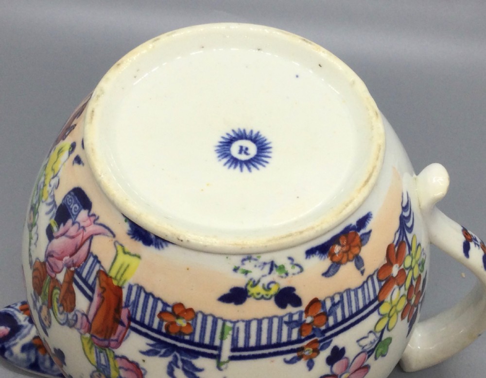 Early 19thC Staffs pottery jug by Rathbone 1822 View VIII