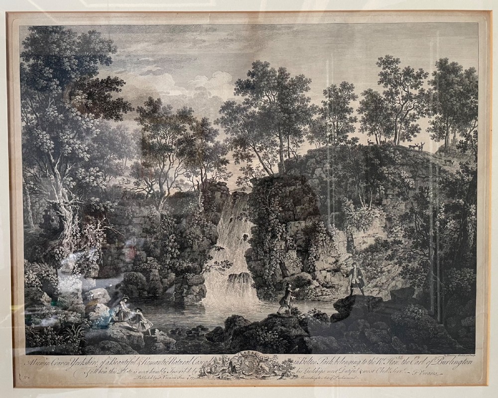 18thc engraving by F Vivares for Lord Burlington dated 1753 View II