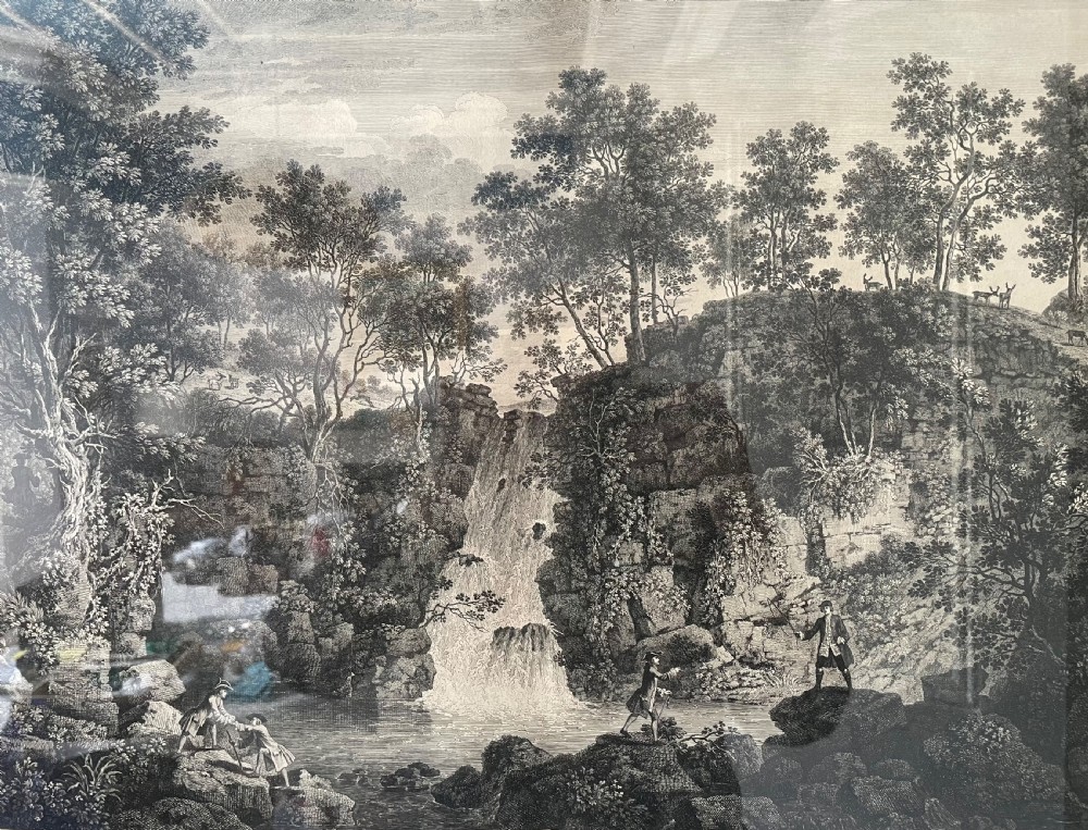 18thc engraving by F Vivares for Lord Burlington dated 1753 View III