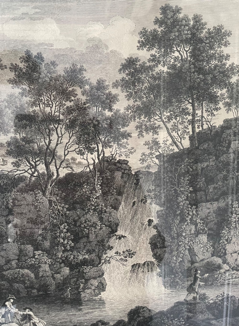 18thc engraving by F Vivares for Lord Burlington dated 1753 View V