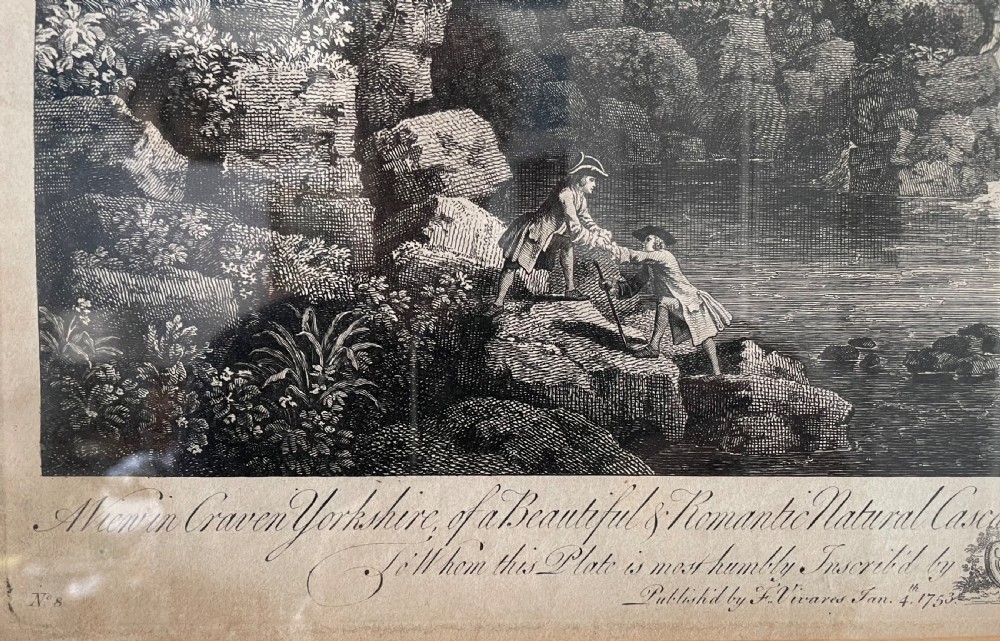 18thc engraving by F Vivares for Lord Burlington dated 1753 View VII