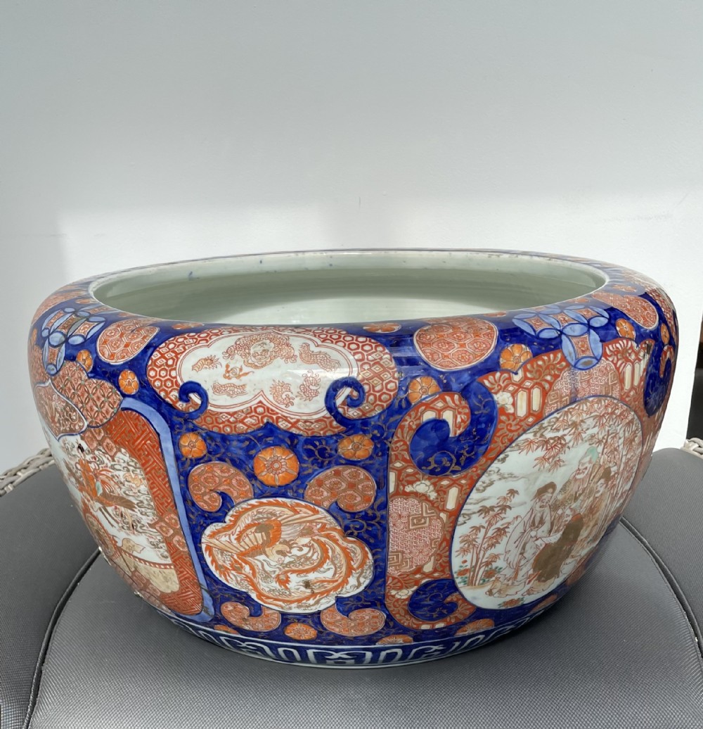 Late 19thc Japanese Meiji large planter c1880