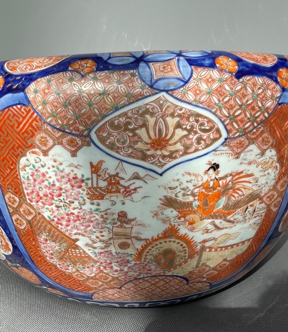 Late 19thc Japanese Meiji large planter c1880 View XIII